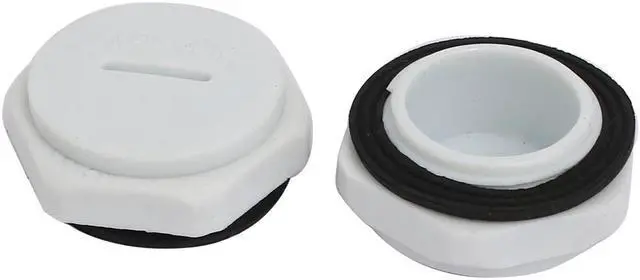 Alt view image 2 of 3 - M25 Nylon Male Threaded Cable Gland Screw End Cap Cover Gray 20pcs