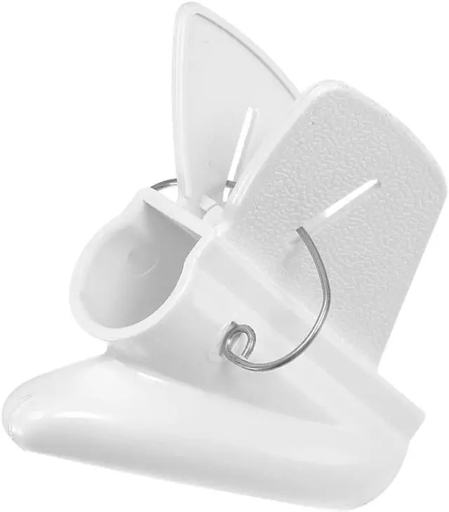 Alt view image 3 of 3 - 10mm Flexible Spiral Tube Cable Wire Wrap Computer Manage Cord White 5Ft w Clip