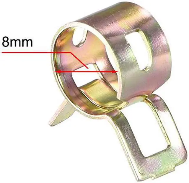 Alt view image 2 of 4 - Hose Clamp, 8mm Spring Band Type Clips for Fuel Line Replacement, 100pcs