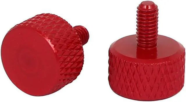 Alt view image 2 of 2 - Computer PC Graphics Card Knurled Thumb Screws Wine Red M3x6mm 10pcs