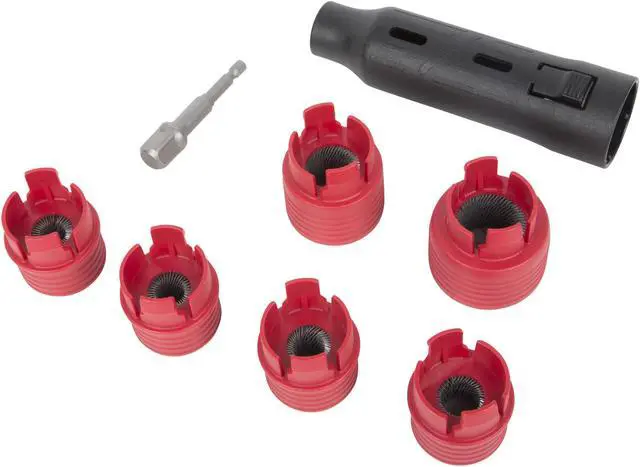 Alt view image 3 of 8 - STEELMAN 60099 8-Piece Wheel Stud Cleaner Set
