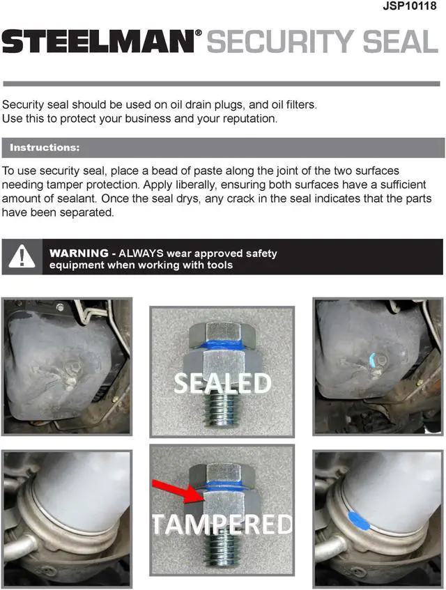 Alt view image 3 of 8 - STEELMAN JSP10118 Security Seal, 1 Oz.,PK10