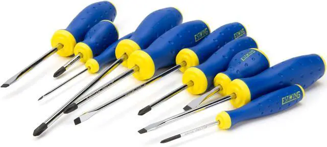 Alt view image 2 of 12 - Estwing 10 Pc. Phillips and Slotted Screwdriver Set 42451