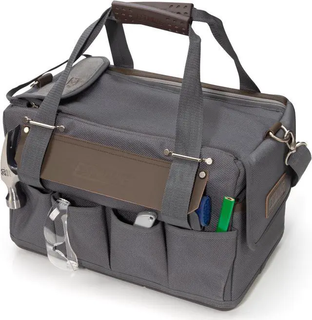 Alt view image 3 of 14 - Estwing 94761 14-Compartment, 16-Inch Carpenter's Tool Bag