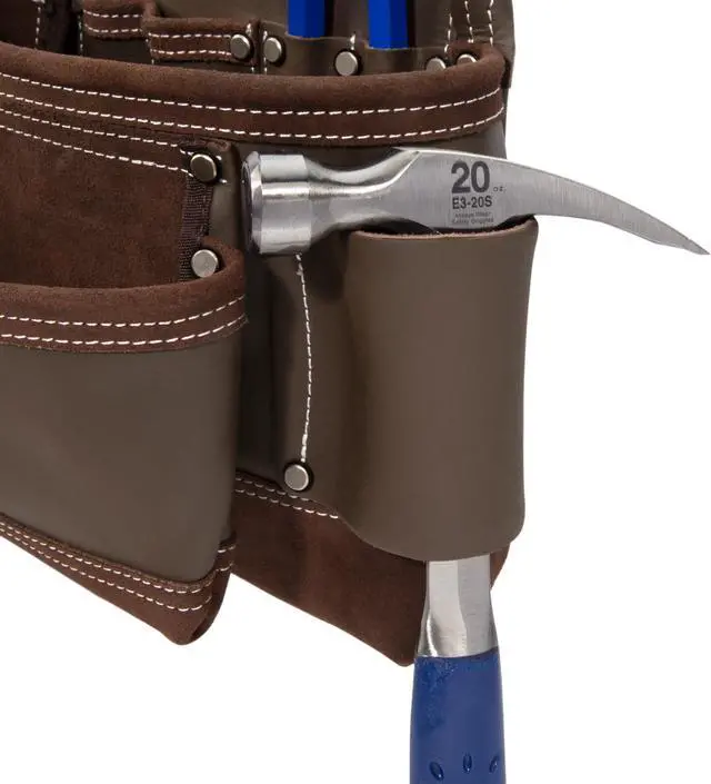 Alt view image 4 of 12 - Estwing 94746 14 Pocket Leather Framer's Set