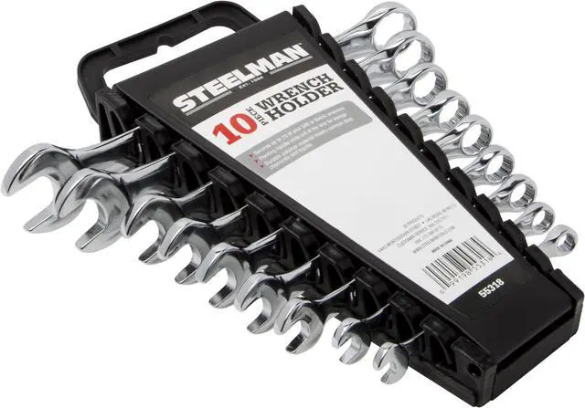 Alt view image 4 of 10 - STEELMAN 55318 Universal 10-Tool Wrench Holder, Black
