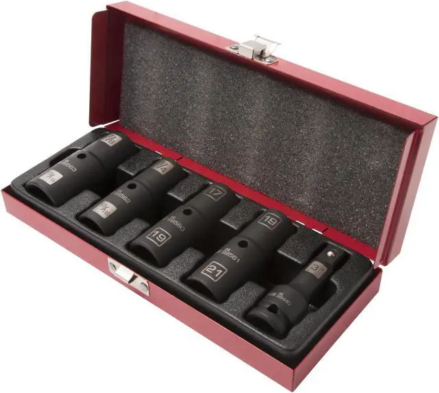Alt view image 4 of 5 - STEELMAN 99495 5-Piece 1/2-Inch Drive 6-Point Impact Flip Socket Set