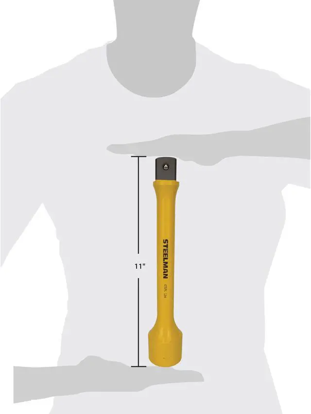 Alt view image 2 of 4 - STEELMAN 60164 1-Inch Drive Yellow 475 ft-lb Torque Extension