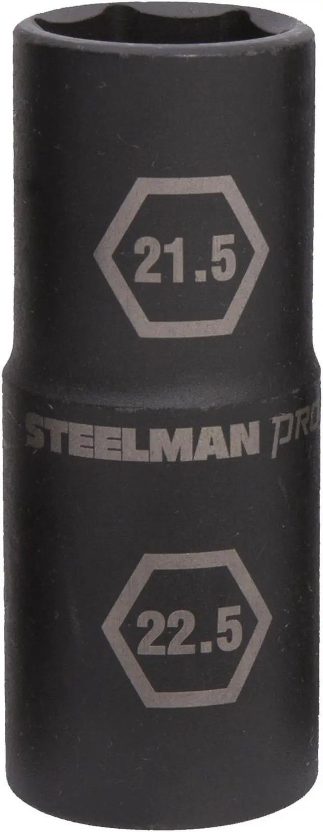 Main image of STEELMAN PRO 60187 1/2-Inch Drive 6-Point Thin Wall 21.5mm x 22.5mm Impact Flip Socket