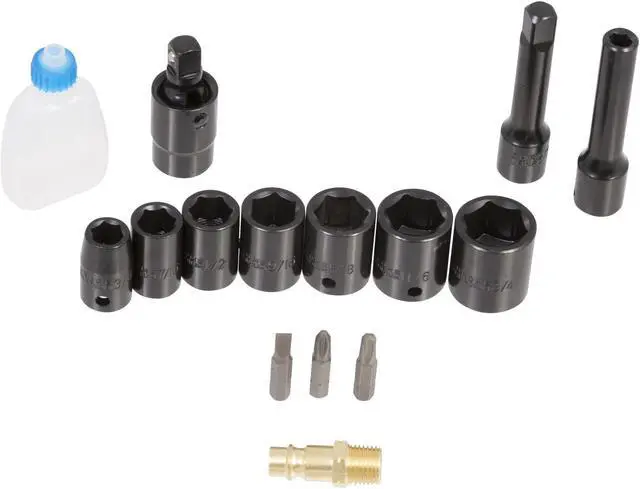 Alt view image 2 of 10 - STEELMAN 130K 3/8-Inch Drive Air Ratchet 16-Piece Kit