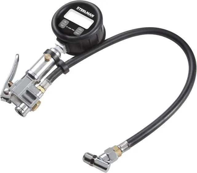 Alt view image 2 of 3 - steelman 99469 black high accuracy digital gauge tire inflator, 0100 psi