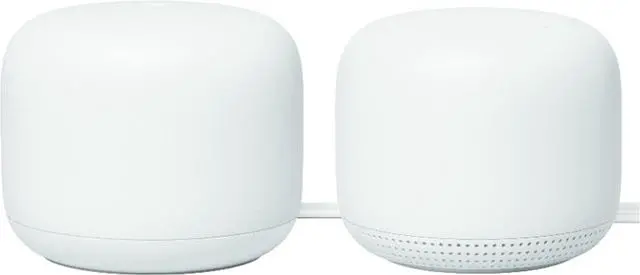 Main image of Google Nest Wifi - Home Wi-Fi System - Wi-Fi Extender - Mesh Router for Wireless Internet - 2 Pack (GA00822-US)