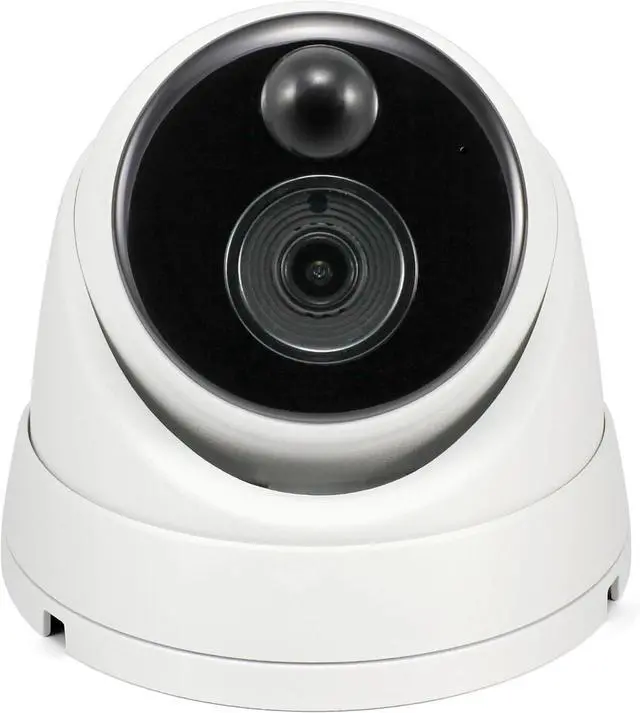 Main image of Swann Home Security Camera,PoE Cat5e NVR 4K HD Video, Indoor or Outdoor Wired Surveillance CCTV Dome,Color Night Vision,Heat Motion Detection,Metal Housing,Local Storage
