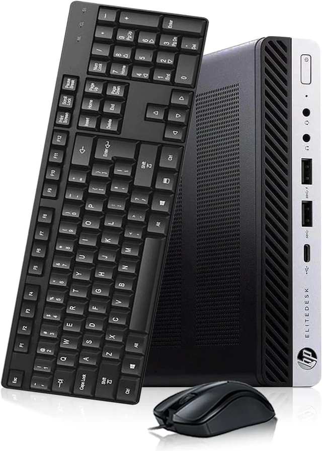 Alt view image 4 of 4 - HP EliteDesk 800 G4 G5 Micro Desktop PC - 8th Gen Intel Six Core i7-8700T 2.40 GHz 8 GB DDR4 128 GB SSD WiFi BT Windows 10 Pro