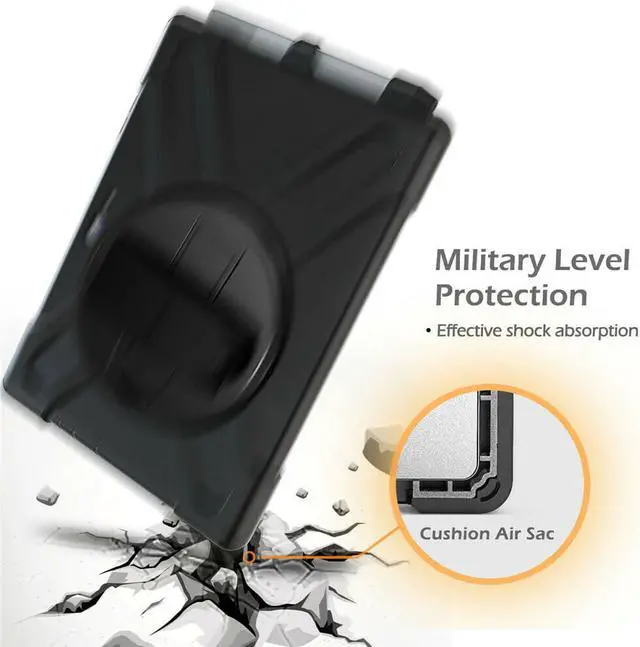 Alt view image 5 of 7 - Werleo Surface Pro 6 Case Surface Pro Case 2017 Heavy Duty Full-Body Rugged Protective Case Cover with Kickstand Hand Strap for Microsoft Surface Pro 6 2018 / Surface Pro 5 2017 / Surface Pro 4 2015
