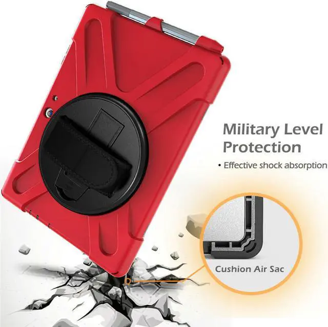 Alt view image 5 of 7 - Werleo Surface Pro 6 Case Surface Pro Case 2017 Heavy Duty Full-Body Rugged Protective Case Cover with Kickstand Hand Strap for Microsoft Surface Pro 6 2018 / Surface Pro 5 2017 / Surface Pro 4 2015