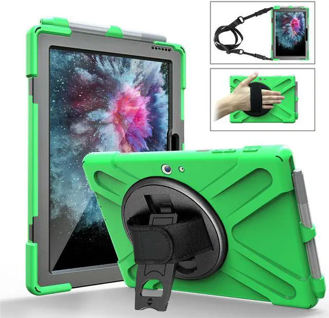 Main image of Werleo Surface Pro 6 Case Surface Pro Case 2017 Heavy Duty Full-Body Rugged Protective Case Cover with Kickstand Hand Strap for Microsoft Surface Pro 6 2018 / Surface Pro 5 2017 / Surface Pro 4 2015