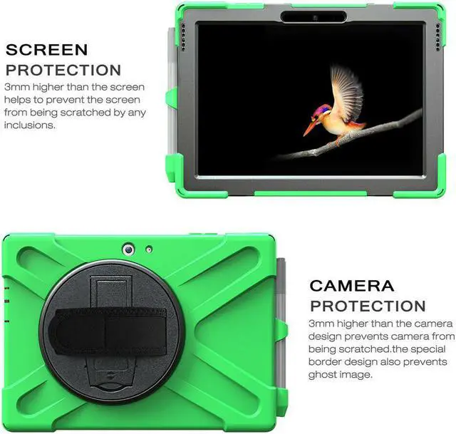 Alt view image 5 of 7 - Werleo Surface Pro 6 Case Surface Pro Case 2017 Heavy Duty Full-Body Rugged Protective Case Cover with Kickstand Hand Strap for Microsoft Surface Pro 6 2018 / Surface Pro 5 2017 / Surface Pro 4 2015