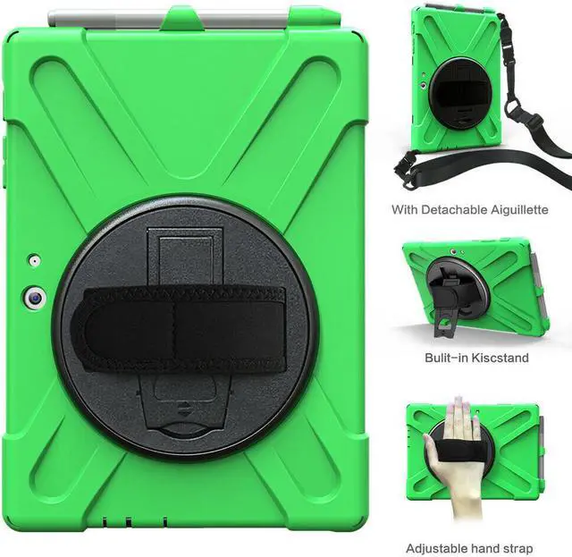 Alt view image 6 of 7 - Werleo Surface Pro 6 Case Surface Pro Case 2017 Heavy Duty Full-Body Rugged Protective Case Cover with Kickstand Hand Strap for Microsoft Surface Pro 6 2018 / Surface Pro 5 2017 / Surface Pro 4 2015