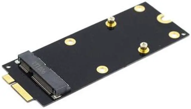 Alt view image 2 of 4 - mSATA mini-SATA SSD Slot to 7+17 pin Converter Adapter Card Support 2012 Year Macbook Pro laptop and IMAC A1398 A1425 MC975 MC976 ME662 ME664 ME665