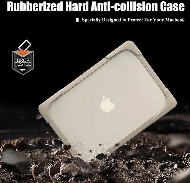 Alt view image 4 of 7 - MacBook Pro 13 Inch Case 2017 & 2016 Release A1706 A1708 Protective Cover Shell Ultra Slim Rubberized Hard Case Cover with Kickstand For Apple Macbook Pro 13" with / without Touch Bar and Touch ID