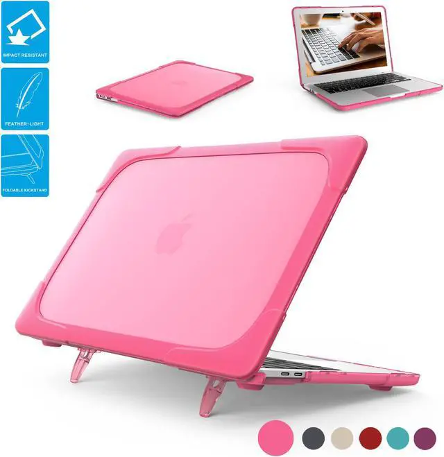 Main image of MacBook Pro 13 Inch Case 2017 & 2016 Release A1706 A1708 Protective Cover Shell Ultra Slim Rubberized Hard Case Cover with Kickstand For Apple Macbook Pro 13" with / without Touch Bar and Touch ID