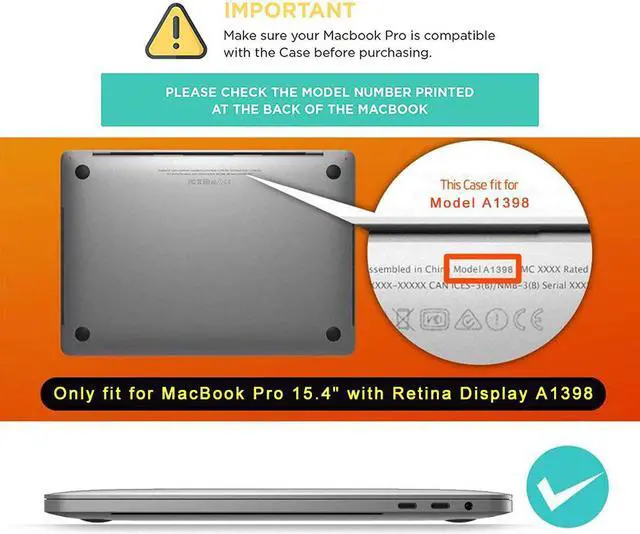 Alt view image 2 of 7 - For Macbook Pro 15 Retina Case Werleo Heavy Duty Hard Case Protective Cover for Apple Macbook Pro 15.4" with Retina Display Compatible with A1398 2012-2015 Release