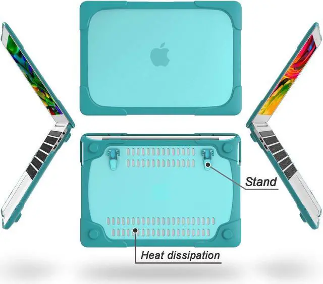 Alt view image 6 of 7 - MacBook Pro Retina 13 Case Werleo Rubberized Heavy Duty Shockproof Hard Plastic Protective Case Cover with Foldable Kickstand for Apple MacBook Pro Retina 13.3" inch Model A1502 A1425