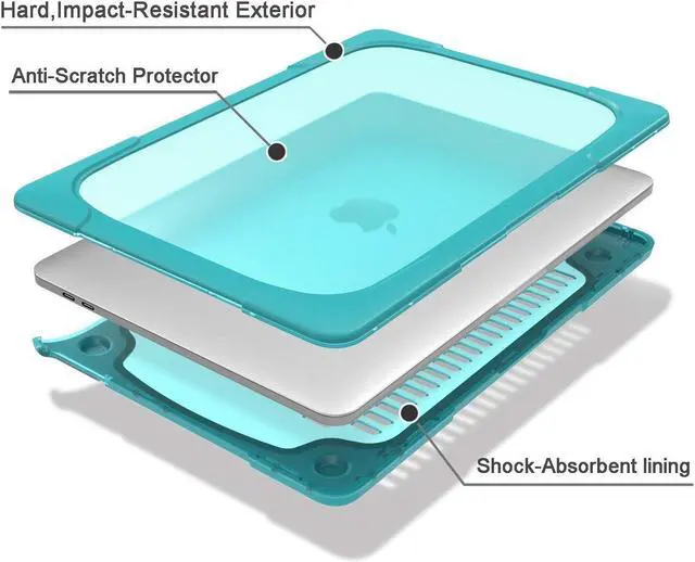Alt view image 2 of 7 - MacBook Pro Retina 13 Case Werleo Rubberized Heavy Duty Shockproof Hard Plastic Protective Case Cover with Foldable Kickstand for Apple MacBook Pro Retina 13.3" inch Model A1502 A1425