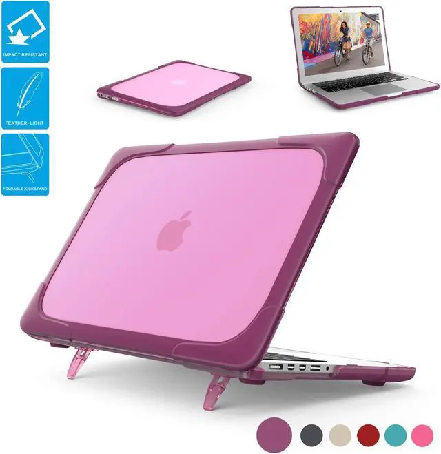 Main image of MacBook Pro Retina 13 Case Werleo Rubberized Heavy Duty Shockproof Hard Plastic Protective Case Cover with Foldable Kickstand for Apple MacBook Pro Retina 13.3" inch Model A1502 A1425
