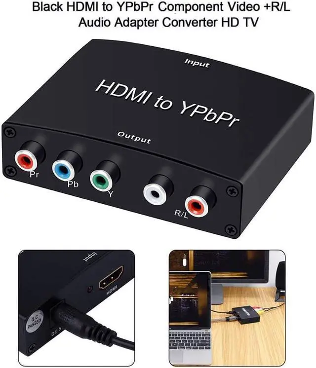 Alt view image 5 of 7 - WERLEO HDMI to YPbPr Converter 4K 1080P HDMI to YPbPr Adapter with HD Video Support PS3 DVD Xbox 360 to HDTV Monitor and Projector
