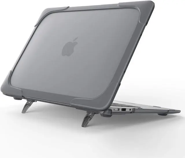 MacBook Air 13 Case Werleo Rubberized Matte Heavy Duty Shockproof Hard  Plastic Protective Case Cover with Foldable Kickstand for Apple MacBook Air