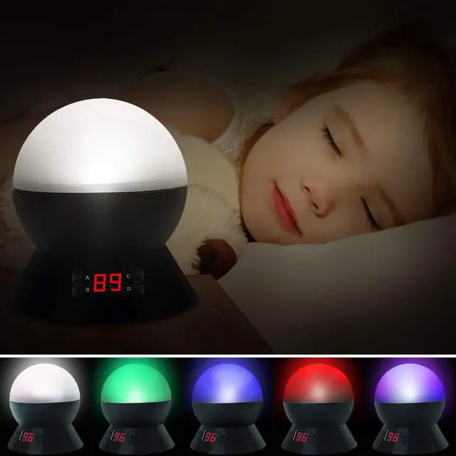 Alt view image 3 of 7 - Night Lights for Kids Multiple Colors Rotating Star Projector with Timing Shutdown Function Night Light for Baby Boys and Girls