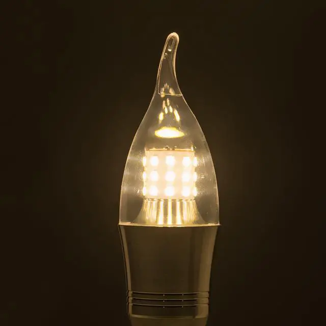 Alt view image 6 of 7 - Werleo 7W E12 Bulb LED Candelabra Light Bulbs 60-75W Incandescent Equivalent Decorate Candle Base E12 Non-Dimmable Chandelier Bulb Warm Light 3000K - 6 Packs