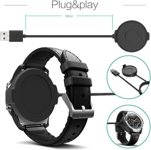 Alt view image 4 of 7 - for TicWatch Pro Charging Cable Replacement Cable for TicWatch Pro Smartwatch Accessories USB Charger Cable Adapter for TicWatch Pro Quality Power Charging Cord 3 Feet