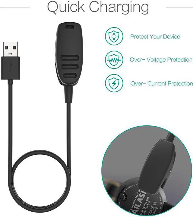 Alt view image 2 of 7 - Charger For Suunto Ambit Power Cable for Suunto Ambit Ambit2 Ambit2 S Ambit 3 Run Sports Watch and GPS Track Pod Watch Replacement USB Charge Charging Cable Wire Cord Dock Clip Data Sync For SUUNTO
