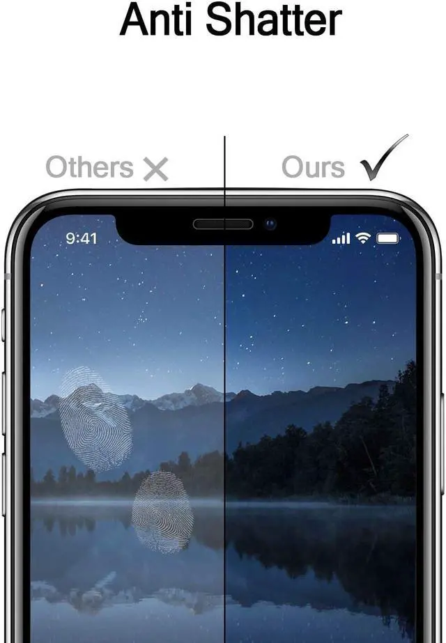 Alt view image 3 of 7 - WERLEO HD iPhone XR Screen Protector Full Screen Tempered Glass Screen Protector Film 3D 9H Hardness Edge to Edge Protection Screen Cover Saver Guard for Apple iPhone XR 6.1in Black