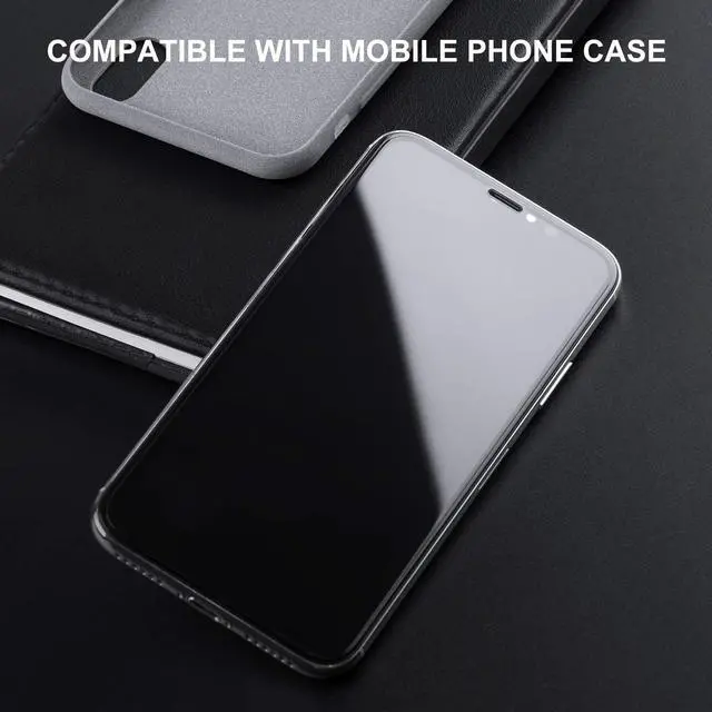 Alt view image 4 of 7 - WERLEO HD iPhone XR Screen Protector Full Screen Tempered Glass Screen Protector Film 3D 9H Hardness Edge to Edge Protection Screen Cover Saver Guard for Apple iPhone XR 6.1in Black