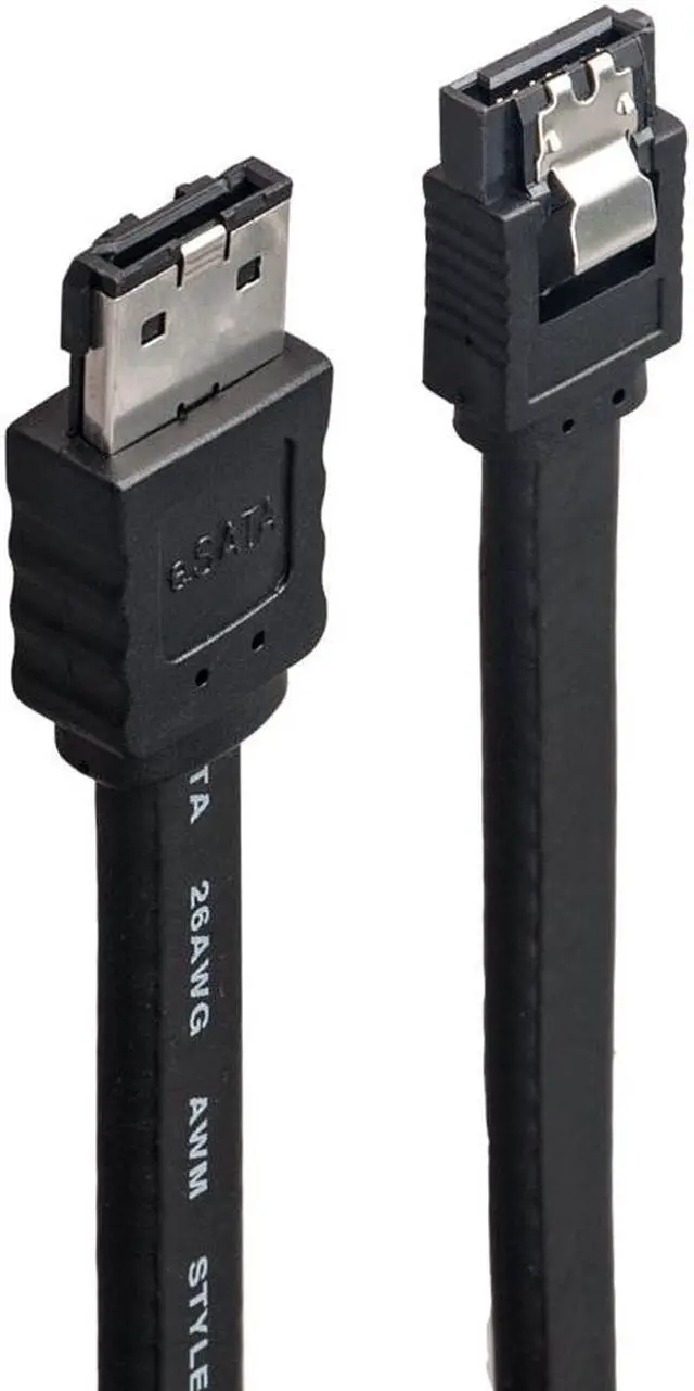 Alt view image 6 of 6 - SATA Cable WERLEO SATA to ESATA Straight Cable For Hard Drive - 2pack ( 20 inch-Straight SATA-ESATA Black )
