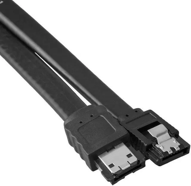 Alt view image 5 of 6 - SATA Cable WERLEO SATA to ESATA Straight Cable For Hard Drive - 2pack ( 20 inch-Straight SATA-ESATA Black )