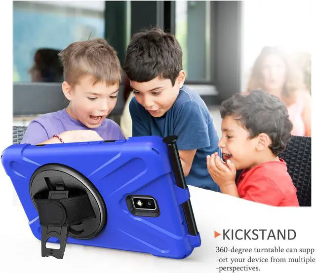 Alt view image 2 of 7 - Galaxy Tab Active 2 Case Heavy Duty Shockproof Cover with 360° Rotating Handle Hand Strap Kickstand Carrying Shoulder Strap for Samsung Tab Active 2 8.0 Inch 2017 Model SM-T390 SM-T395 SM-T397 Tablet