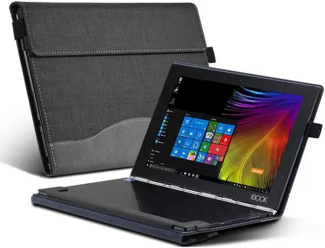 WERLEO Lenovo Yoga Book Case PU Leather Folio Stand Cover For