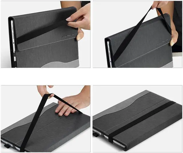 Alt view image 3 of 7 - WERLEO Lenovo Yoga Book Case PU Leather Folio Stand Cover For Lenovo Yoga Book 2-in-1 10.1 Inch Tablet