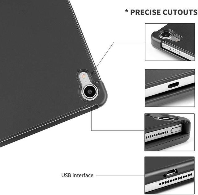 Alt view image 4 of 7 - iPad Pro 11 Keyboard Case Werleo Aluminum Protective Ultra Slim Hard Shell Folio Stand Smart Cover with 7 Colors Backlit Wireless Bluetooth Keyboard for iPad Pro 11 inch 2018 Tablet