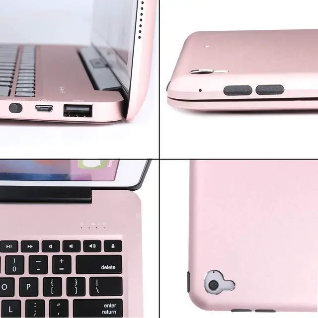 Alt view image 3 of 7 - Bluetooth Keyboard Case iPad Pro 12.9 2017 (2nd Gen) / 2015(1st Gen) Protective Ultra Slim Aluminum Hard Shell Smart Cover with 7 Color Backlit Wireless Bluetooth Keyboard for Apple iPad Pro 12.9 inch