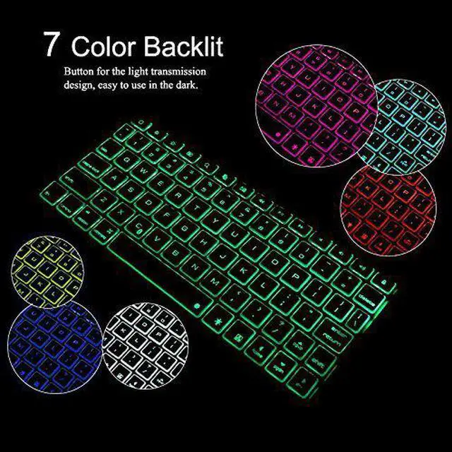 Alt view image 4 of 7 - Bluetooth Keyboard Case iPad Pro 12.9 2017 (2nd Gen) / 2015(1st Gen) Protective Ultra Slim Aluminum Hard Shell Smart Cover with 7 Color Backlit Wireless Bluetooth Keyboard for Apple iPad Pro 12.9 inch