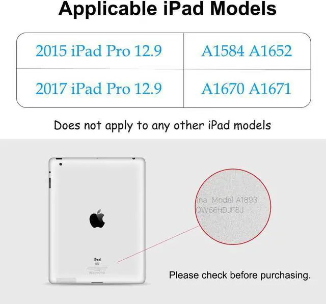 Alt view image 3 of 7 - Bluetooth Keyboard Case iPad Pro 12.9 2017 (2nd Gen) / 2015(1st Gen) Protective Ultra Slim Aluminum Hard Shell Smart Cover with 7 Color Backlit Wireless Bluetooth Keyboard for Apple iPad Pro 12.9 inch