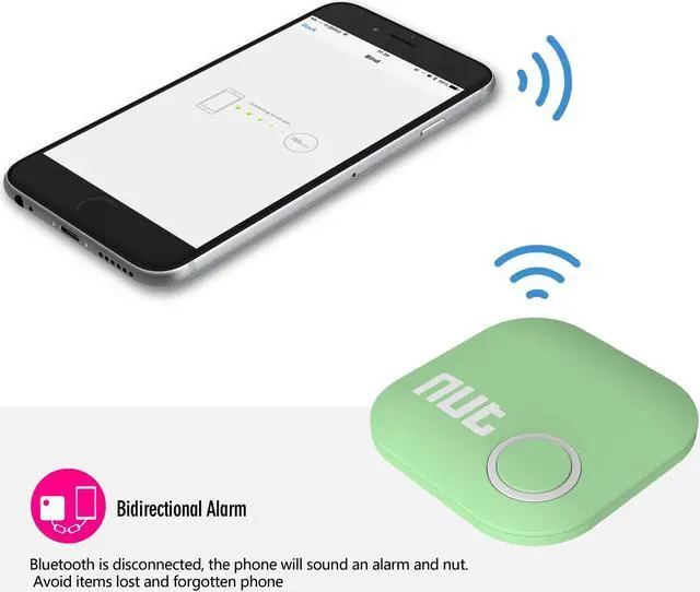 Alt view image 5 of 7 - Smart Tag Nut 2 Bluetooth Anti-lost Tracker Key Finder Tracking Wallet Key Bag Pet Dog Tracer Locator Alarm Patch GPS Locator for iOS iPhone iPod iPad Android Green