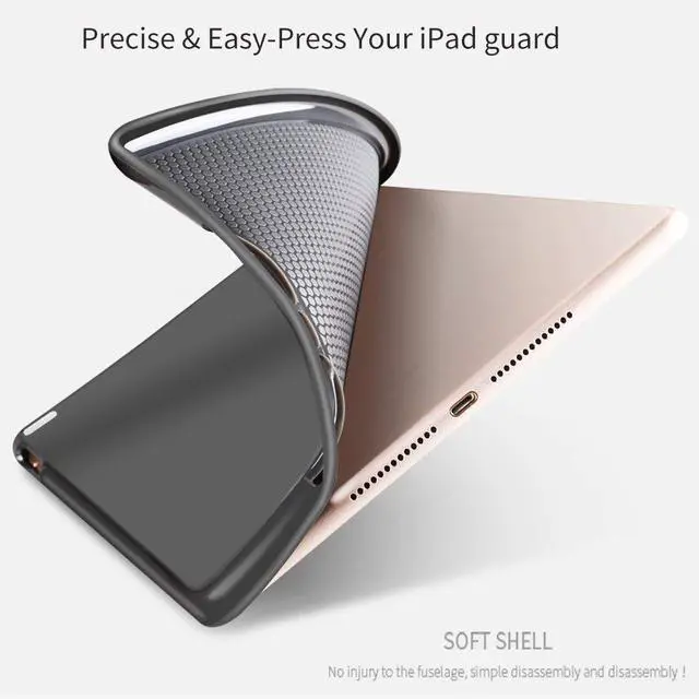 Alt view image 3 of 7 - iPad 9.7 2018 2017 Case / iPad Air 2 Case / iPad Air Case Slim Leather Stand Cover Shell Lightweight Multi-Angle Viewing Folio Cover with Auto Sleep/Wake for Apple iPad 6th / 5th Gen iPad Air 2