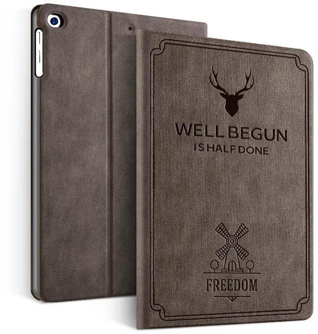 Alt view image 2 of 7 - iPad 9.7 2018 2017 Case / iPad Air 2 Case / iPad Air Case Slim Leather Stand Cover Shell Lightweight Multi-Angle Viewing Folio Cover with Auto Sleep/Wake for Apple iPad 6th / 5th Gen iPad Air 2
